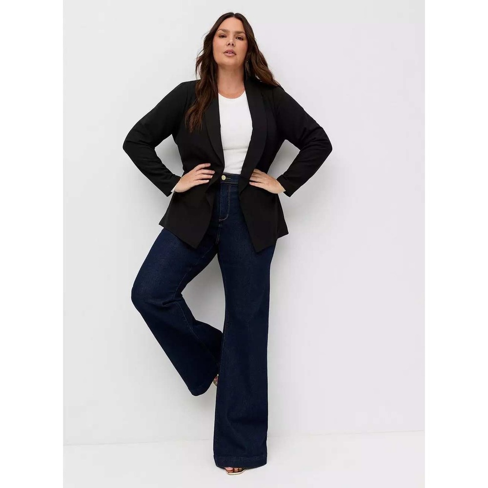 Torrid NWOT Women's‎ 2X Black Classic Feminine Business Shawl Collar Blazer